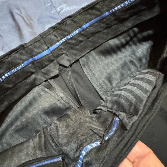 Perry Ellis Indigo Blue Tuxedo 5-Piece Set Boy Size 8 - Picture 6 of 10